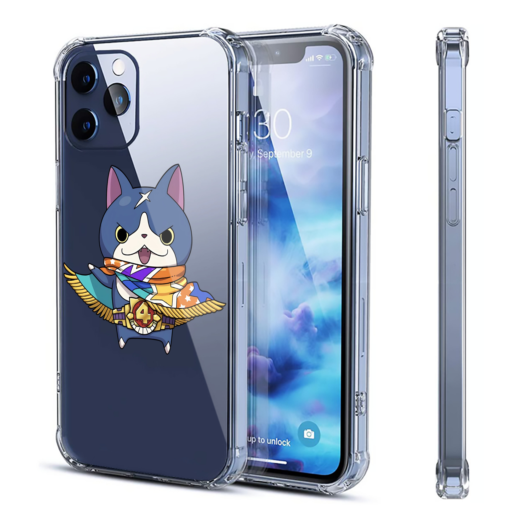 （画像用） 妖怪ウォッチ Yo-kai Watch 【iPhone 12シリーズ対応】透明スマホケース（クリアソフトケース）